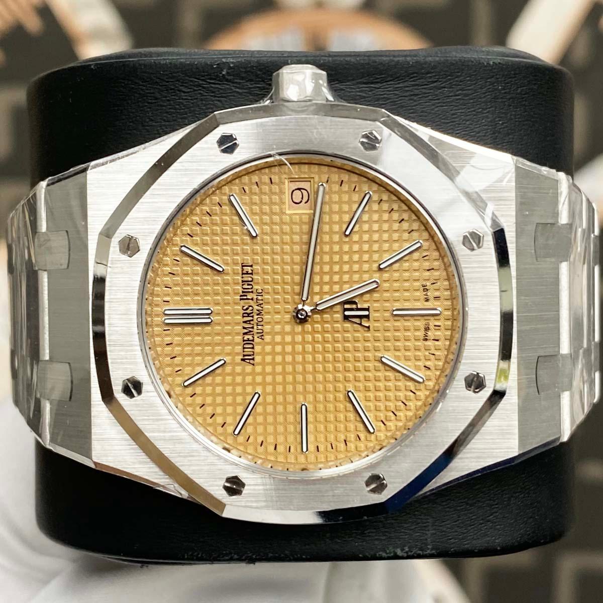 Audemars Piguet Royal Oak Jumbo Extra-Thin 39mm 15202BC Salmon Dial UNWORN - Gotham Trading