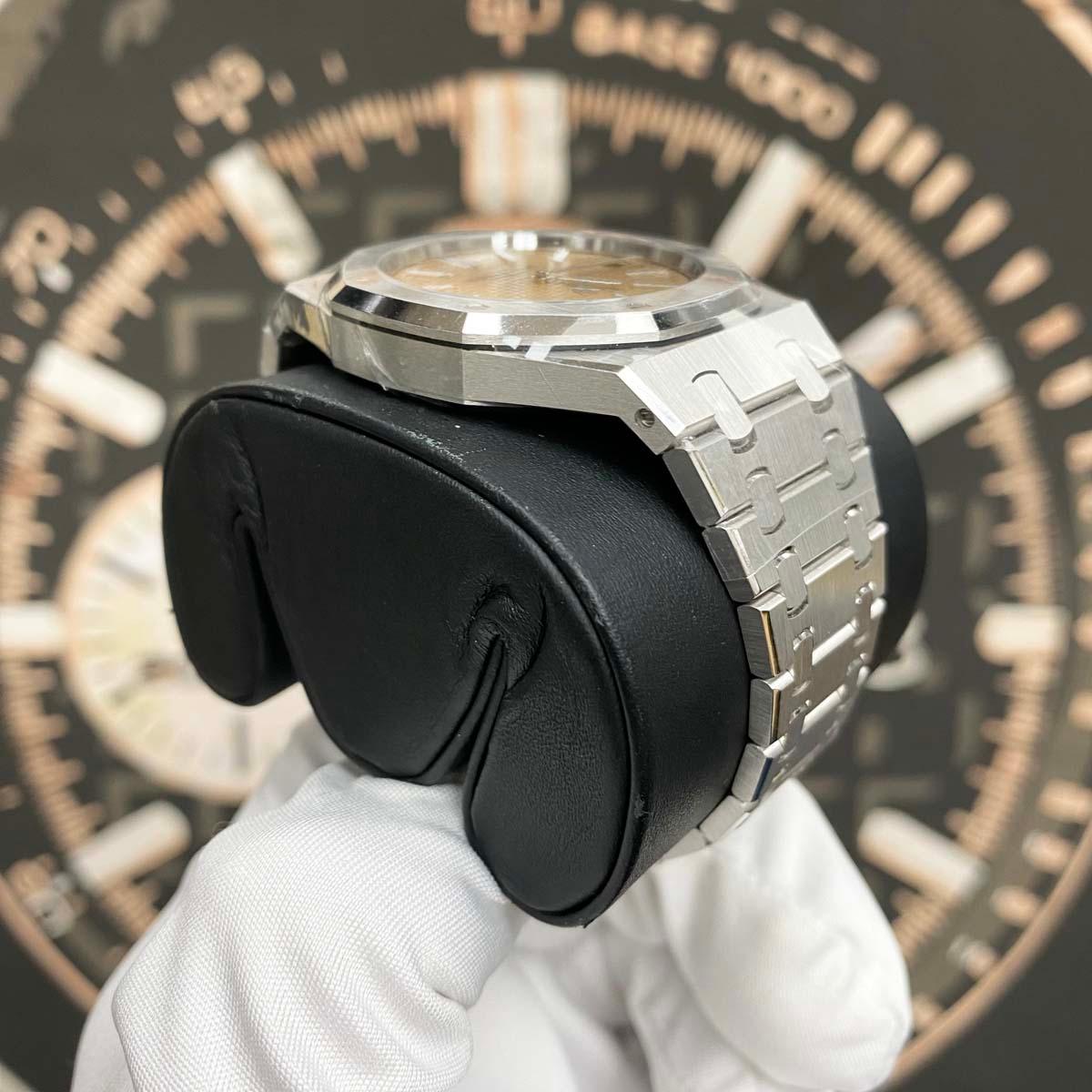 Audemars Piguet Royal Oak Jumbo Extra-Thin 39mm 15202BC Salmon Dial UNWORN - Gotham Trading