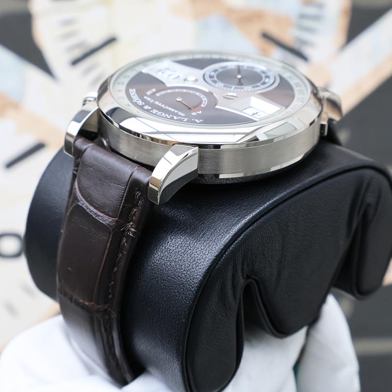 A. Lange & Sohne Zeitwerk Date 44mm Grey Dial 148.038