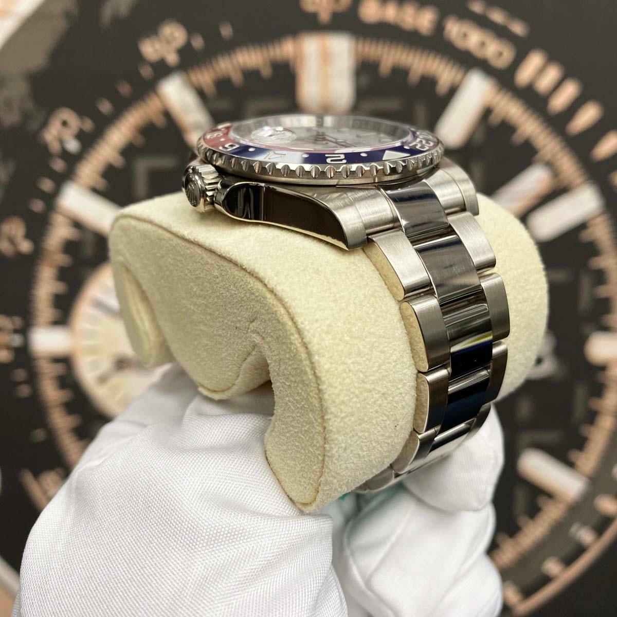 Rolex GMT-Master II "Pepsi" 40mm 126719BLRO White Gold Meteorite Dial Pre-Owned - Gotham Trading