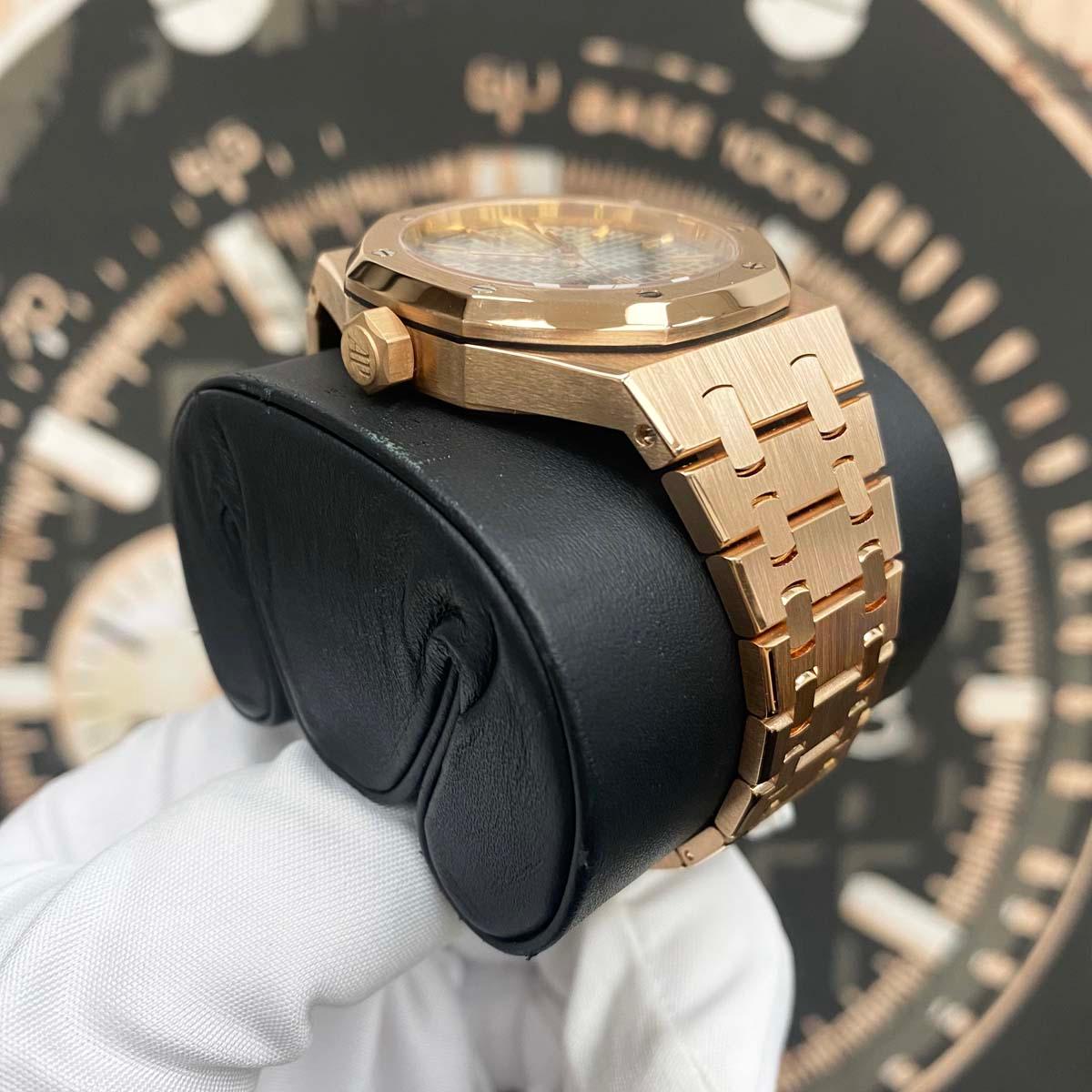 Audemars Piguet Royal Oak 37mm 15450OR.OO.1256OR.01 Grey Dial Pre-Owned - Gotham Trading