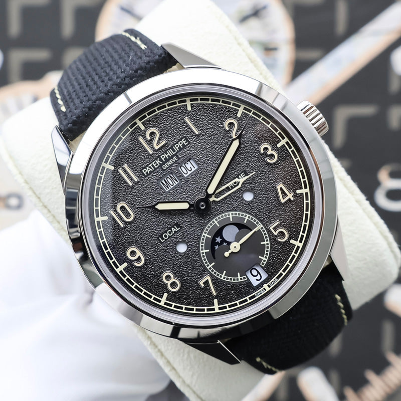 Patek Philippe Complications Annual Calendar Travel Time 41mm 5326G-001 Charcoal Grey Dial