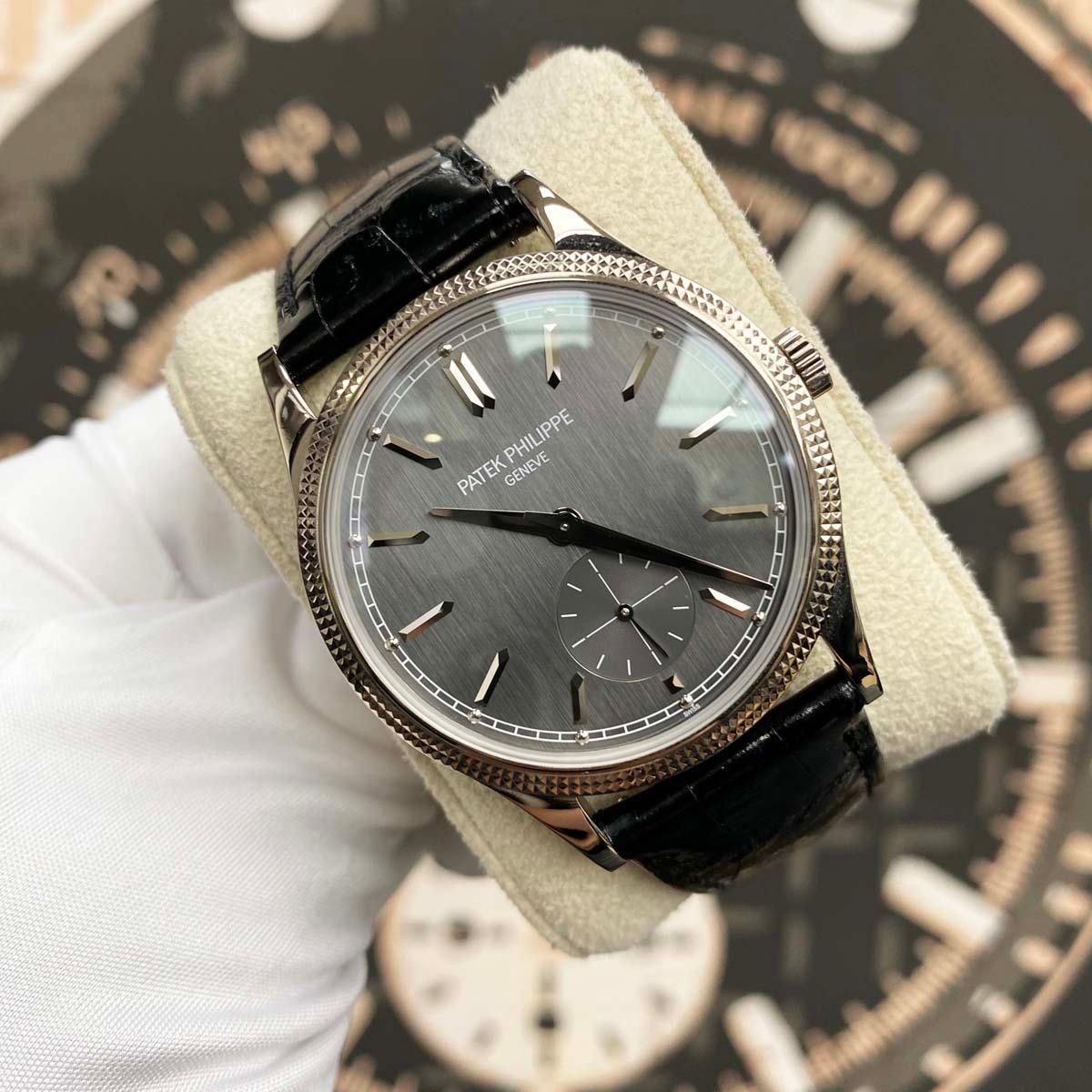 Patek Philippe Calatrava 39mm 6119G-001 Grey Dial Unworn - Gotham Trading