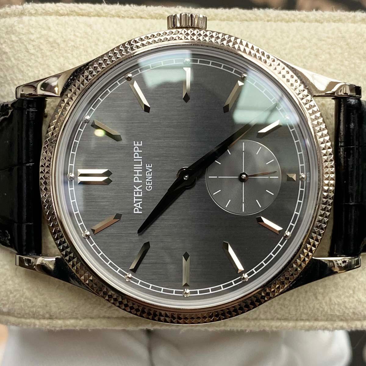 Patek Philippe Calatrava 39mm 6119G-001 Grey Dial Unworn - Gotham Trading