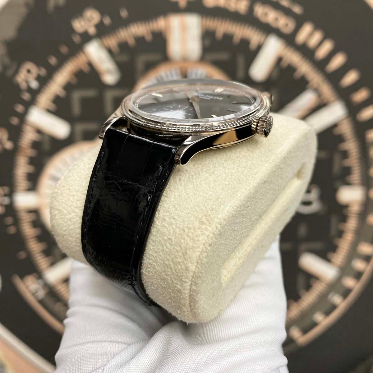 Patek Philippe Calatrava 39mm 6119G-001 Grey Dial Unworn - Gotham Trading