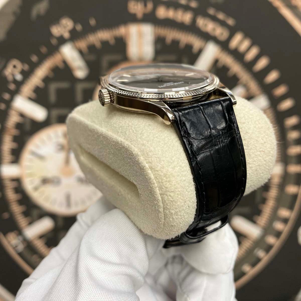 Patek Philippe Calatrava 39mm 6119G-001 Grey Dial Unworn - Gotham Trading