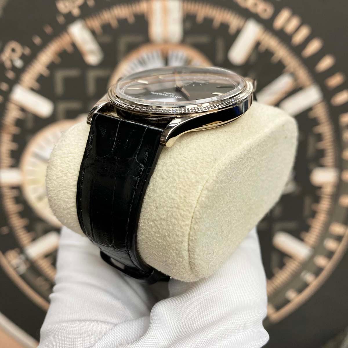 Patek Philippe Calatrava 39mm 6119G-001 Grey Dial Unworn - Gotham Trading