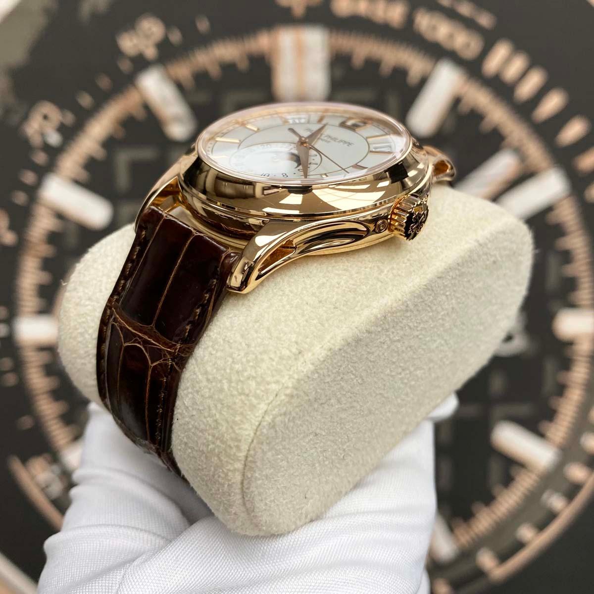 Patek Philippe Annual Calendar Complication 40mm 5205R-001 Cream White Dial Pre-Owned - Gotham Trading