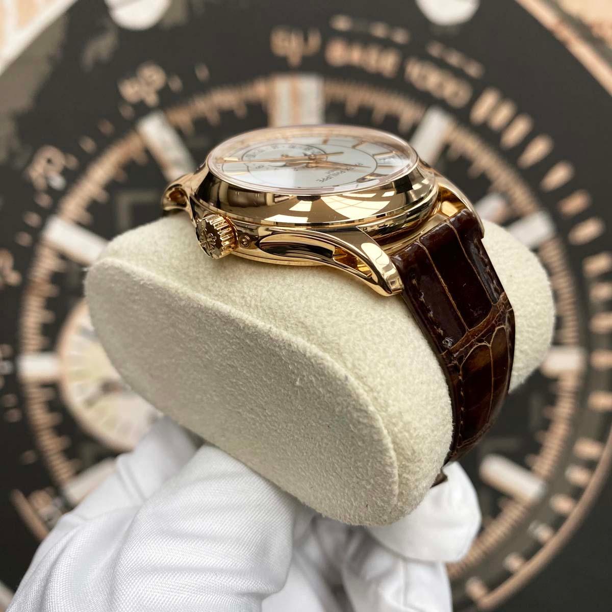 Patek Philippe Annual Calendar Complication 40mm 5205R-001 Cream White Dial Pre-Owned - Gotham Trading