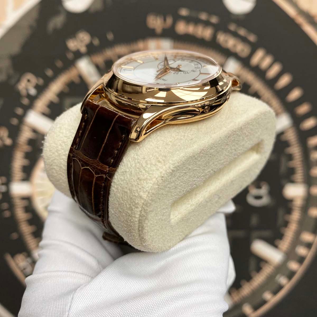 Patek Philippe Annual Calendar Complication 40mm 5205R-001 Cream White Dial Pre-Owned - Gotham Trading