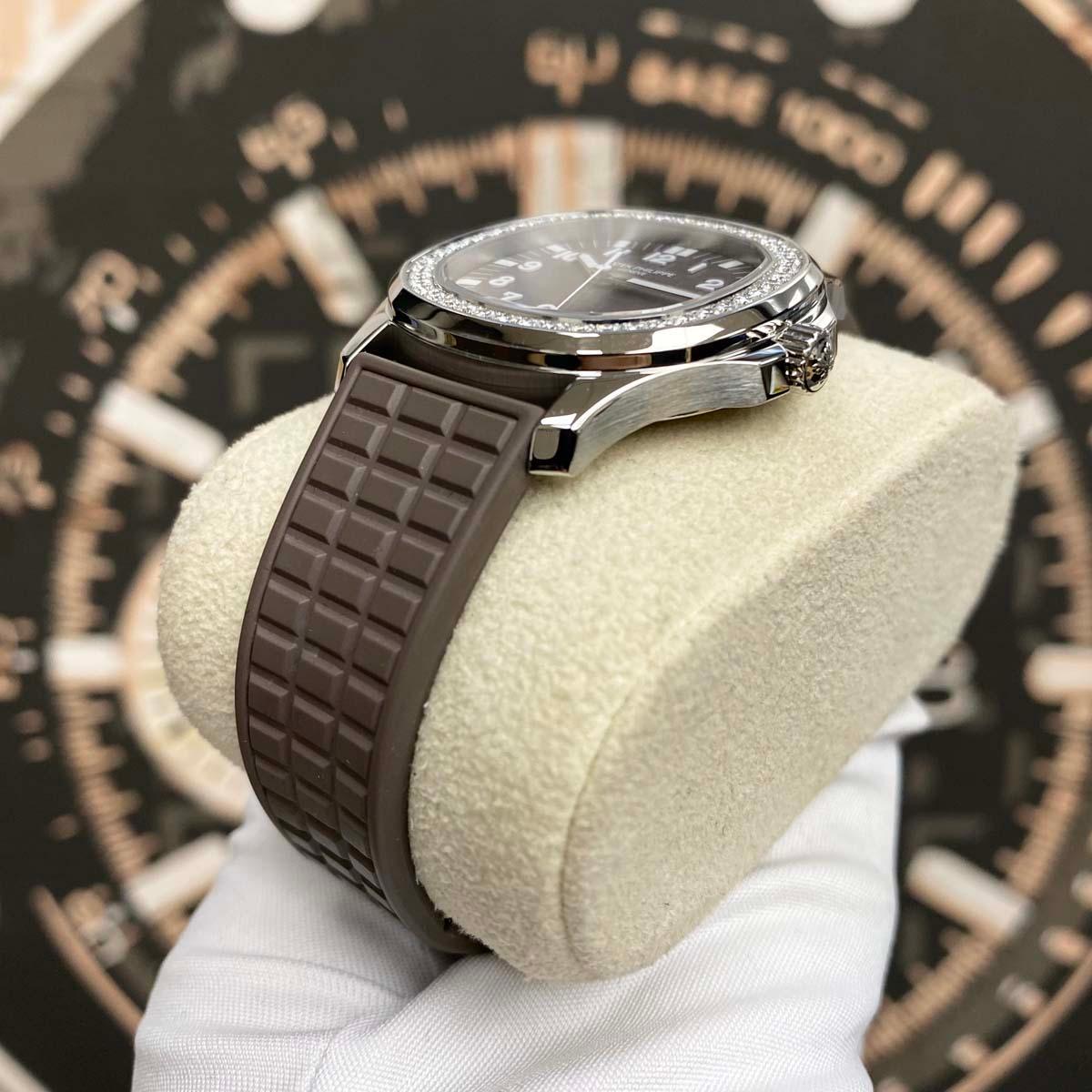Patek Philippe Aquanaut Luce Quartz 35mm 5067A Brown Dial Pre-Owned - Gotham Trading