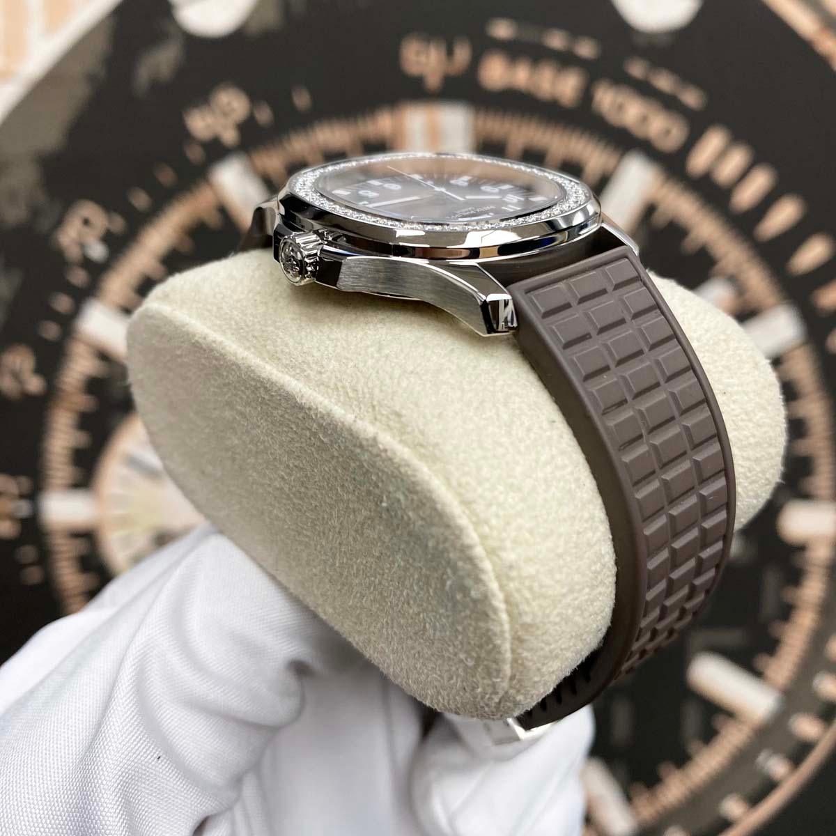 Patek Philippe Aquanaut Luce Quartz 35mm 5067A Brown Dial Pre-Owned - Gotham Trading