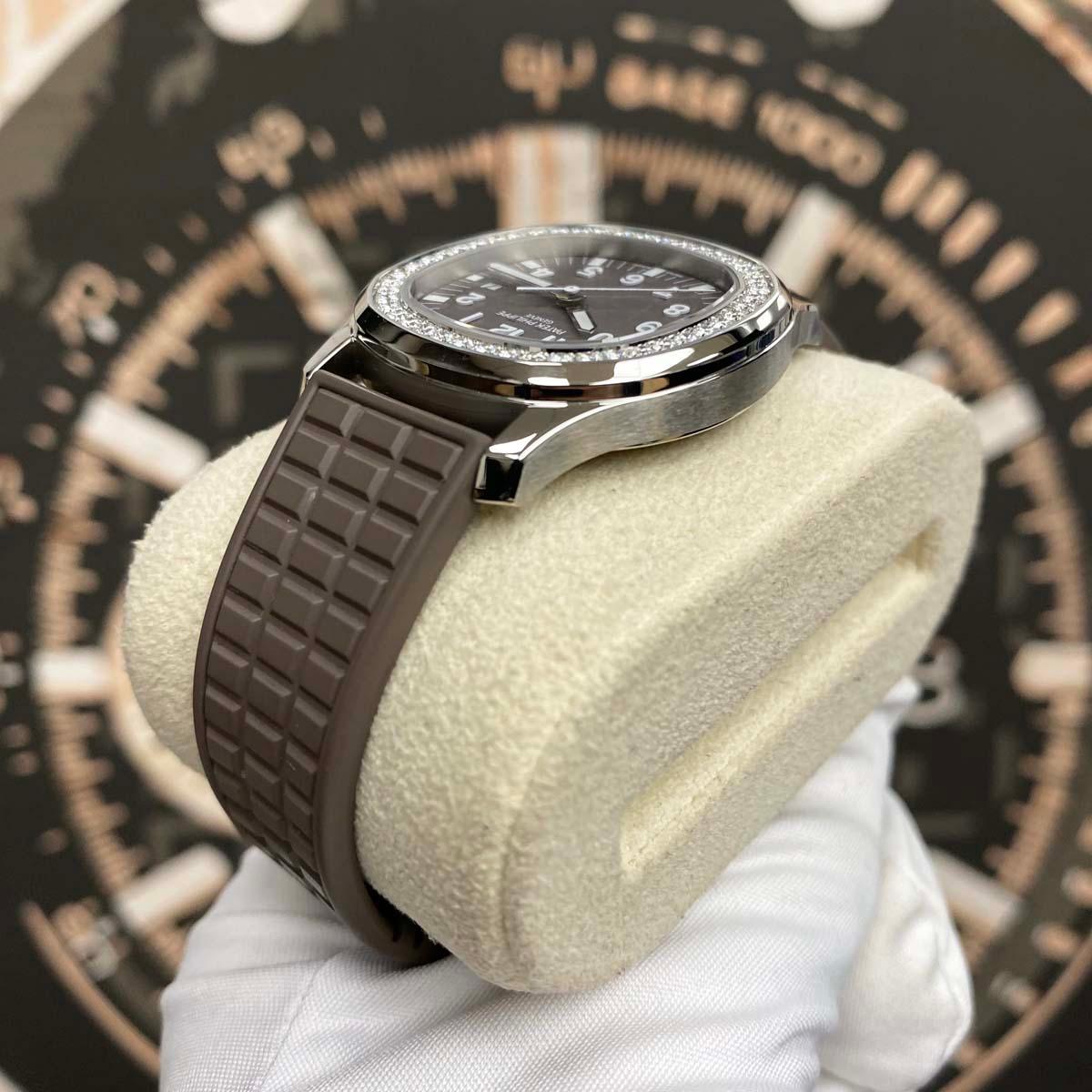 Patek Philippe Aquanaut Luce Quartz 35mm 5067A Brown Dial Pre-Owned - Gotham Trading