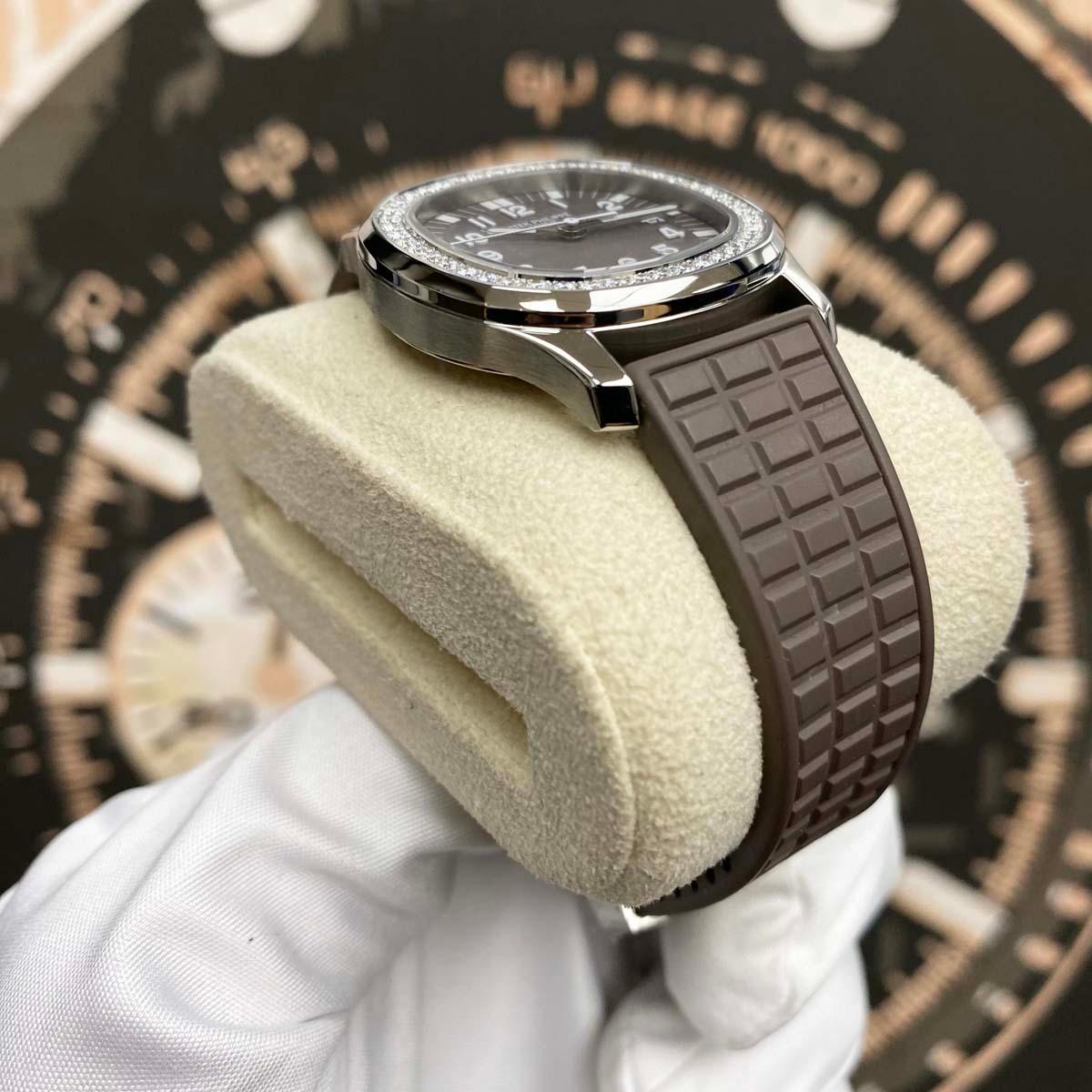 Patek Philippe Aquanaut Luce Quartz 35mm 5067A Brown Dial Pre-Owned - Gotham Trading