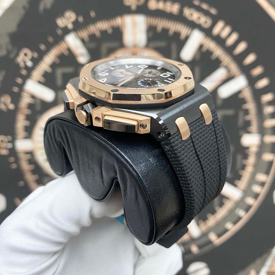 Audemars Piguet Novelty Royal Oak Offshore Chronograph 44mm 26405NR Smoked Grey Dial Pre-Owned - Gotham Trading