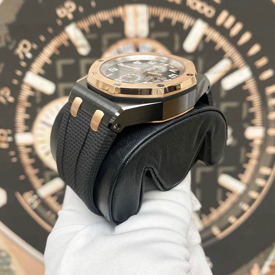 Audemars Piguet Novelty Royal Oak Offshore Chronograph 44mm 26405NR Smoked Grey Dial Pre-Owned - Gotham Trading
