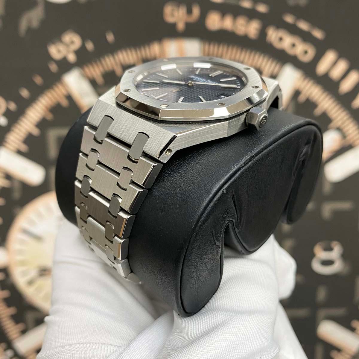 Audemars Piguet Royal Oak Jumbo Extra-Thin 39mm 15202ST.OO.1240ST.01 Blue Dial Pre-Owned - Gotham Trading