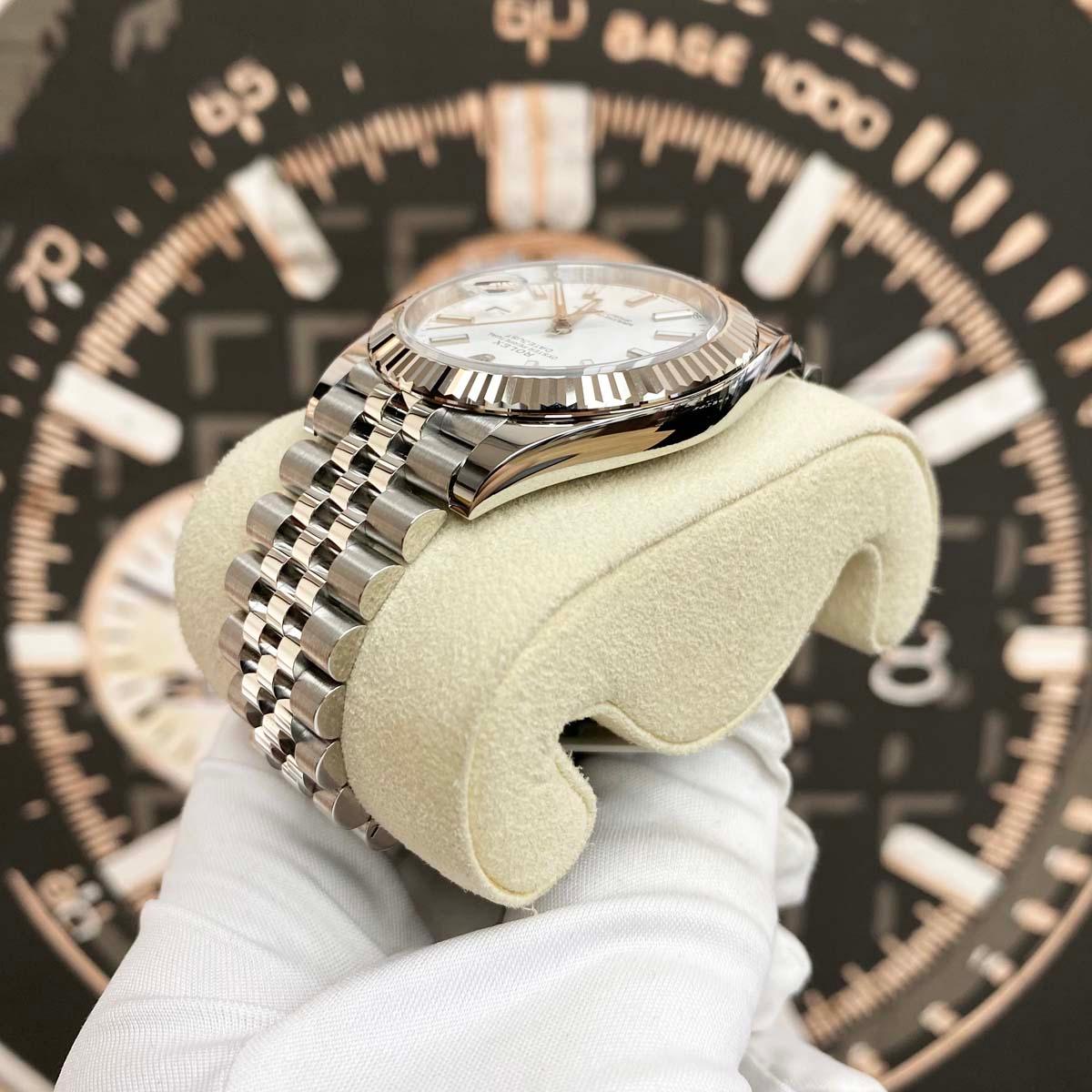 Rolex Datejust 41mm White Dial Fluted Bezel 126334 - Gotham Trading