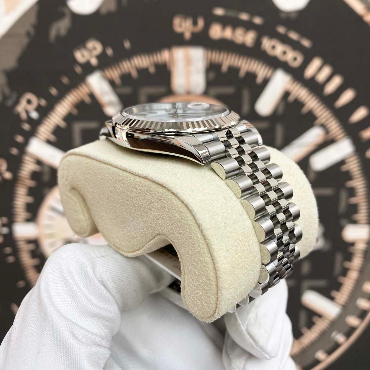 Rolex Datejust 41mm White Dial Fluted Bezel 126334 - Gotham Trading