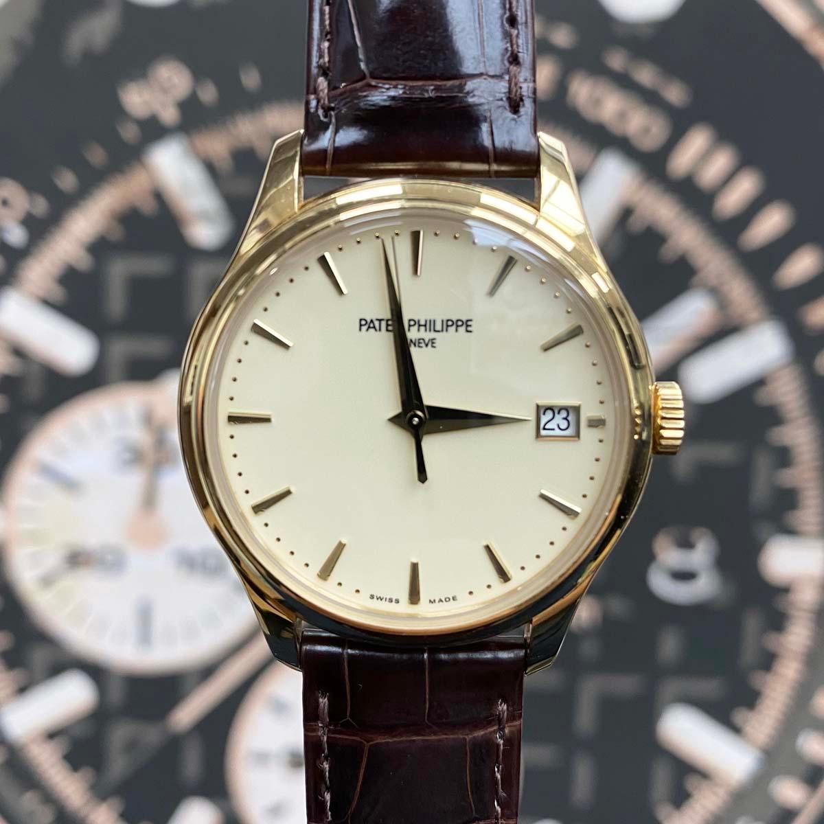 Patek Philippe Calatrava 39mm 5227J Ivory Dial Unworn - Gotham Trading