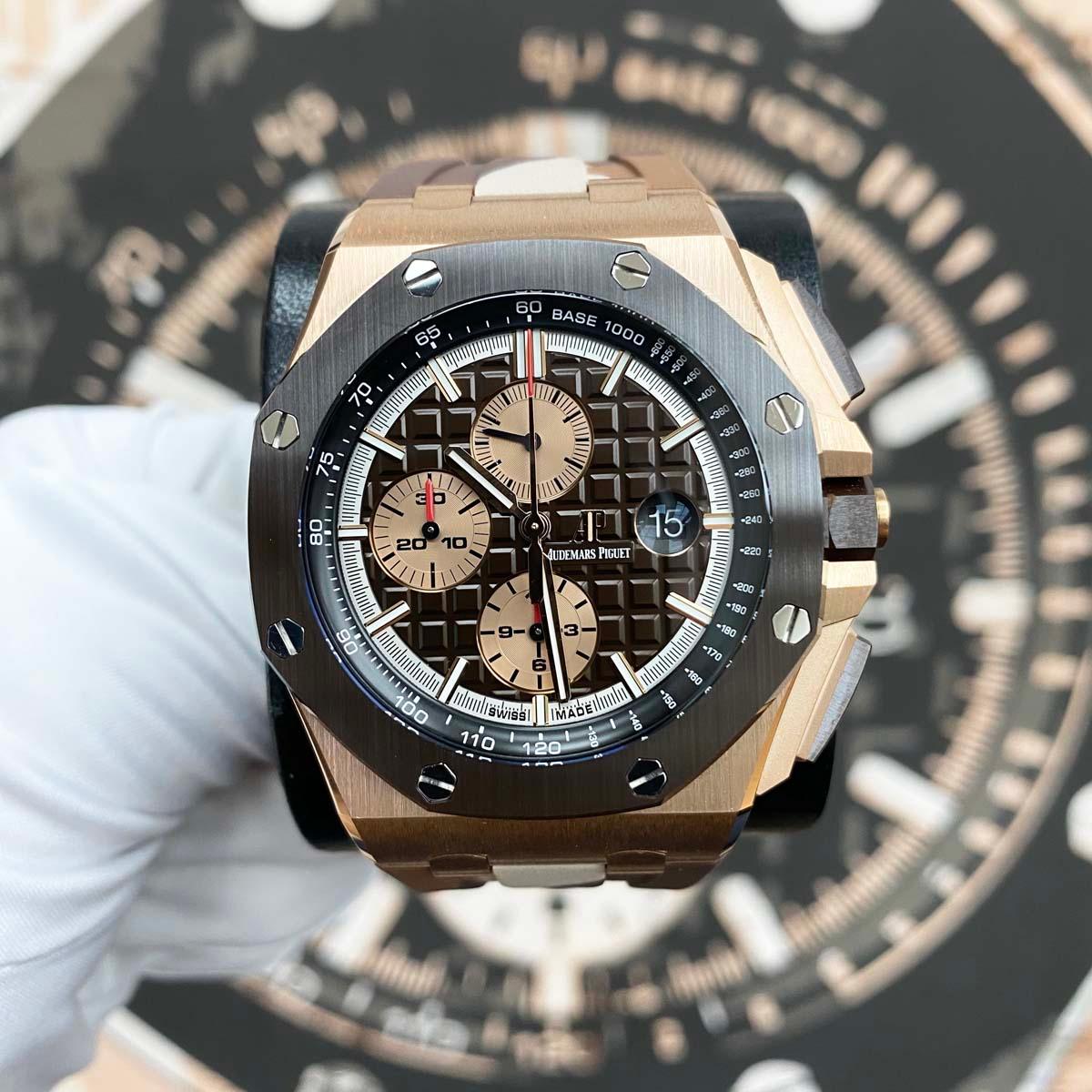 Audemars Piguet Limited Edition Royal Oak Offshore Chronograph 44mm 26401RO Brown Dial Pre-Owned - Gotham Trading