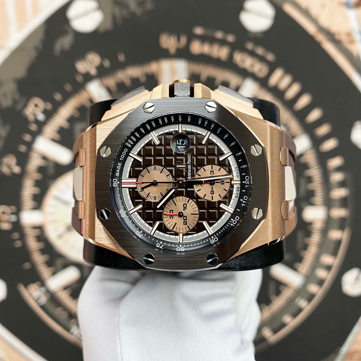 Audemars Piguet Limited Edition Royal Oak Offshore Chronograph 44mm 26401RO Brown Dial Pre-Owned - Gotham Trading
