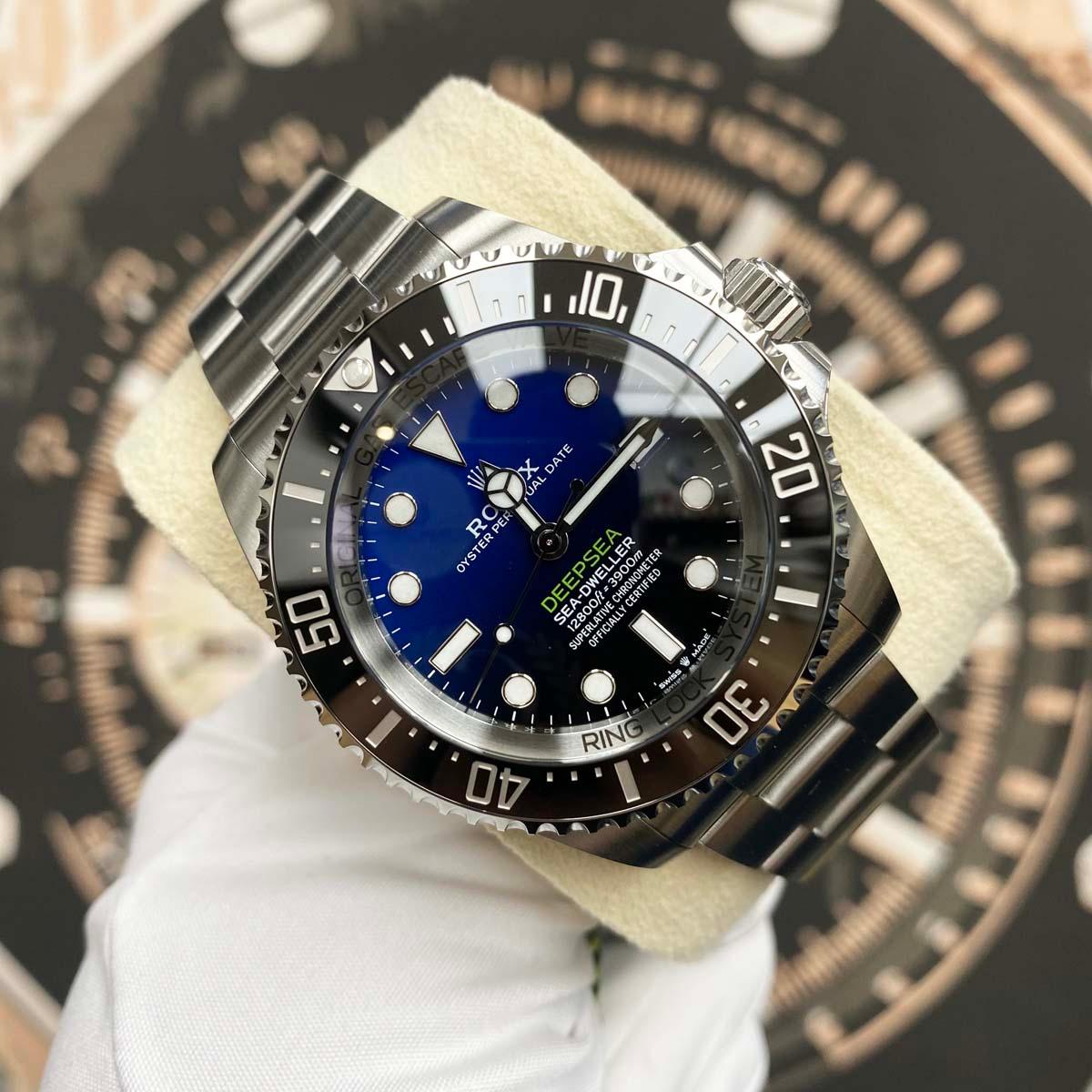 Rolex Sea-Dweller NEW 2023 STICKERS Deepsea 44mm 136660 James Cameron Blue / Black Dial - Gotham Trading