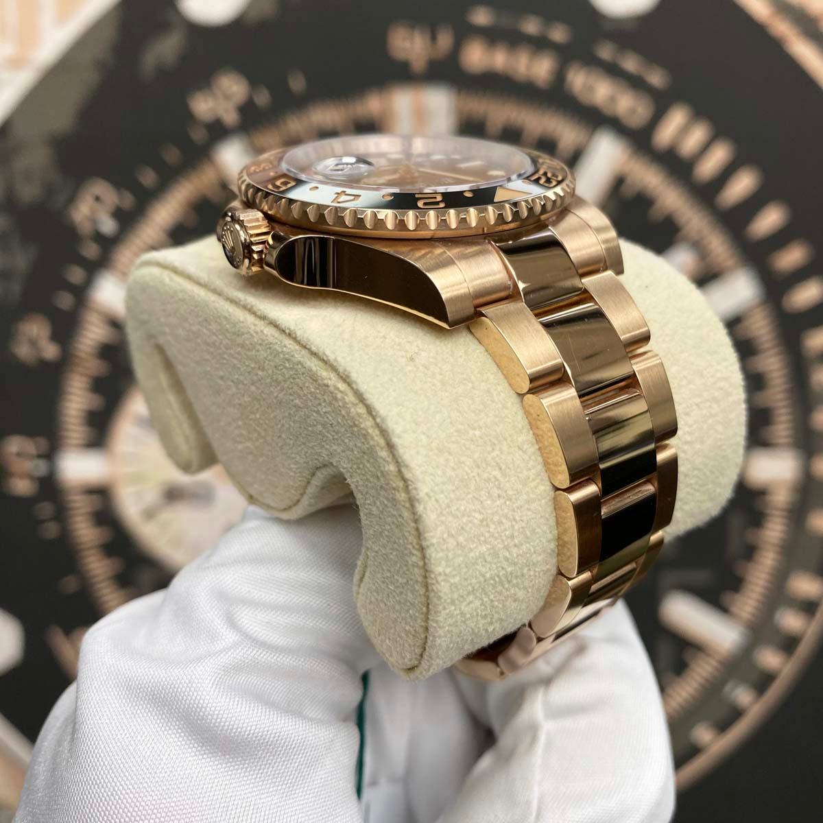 Rolex GMT-Master II Rootbeer 40mm 126715CHNR Black Dial Pre-Owned - Gotham Trading