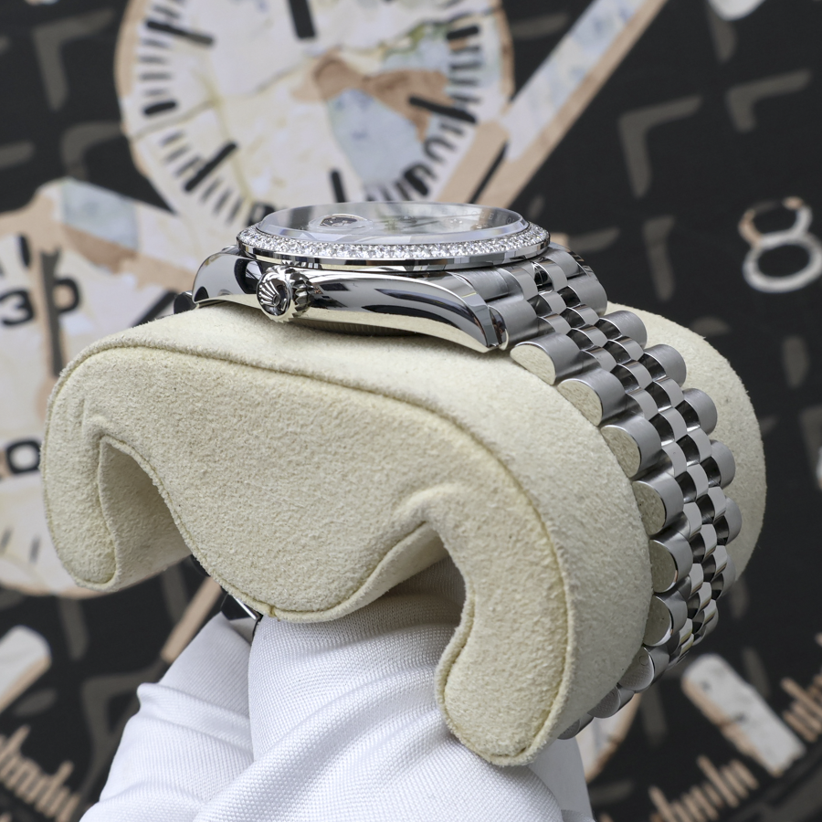 Rolex 2025 Datejust 36mm Mother Of Pearl Diamond Dial Diamond Bezel 126284RBR