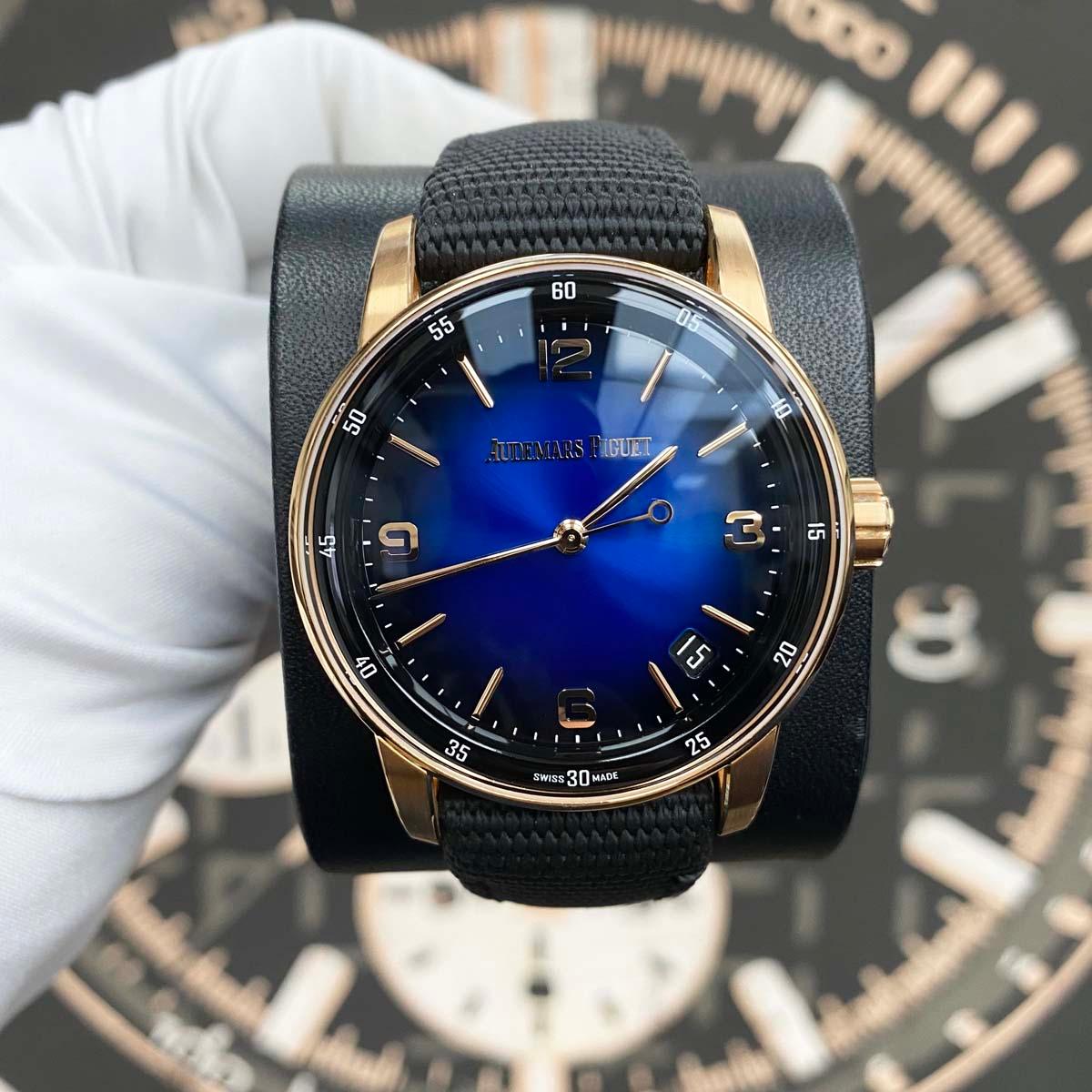 Audemars Piguet Code 11.59 Selfwinding 41mm 15210OR.OO.A002KB.03 Smoked Blue Dial 2022 Pre-Owned - Gotham Trading