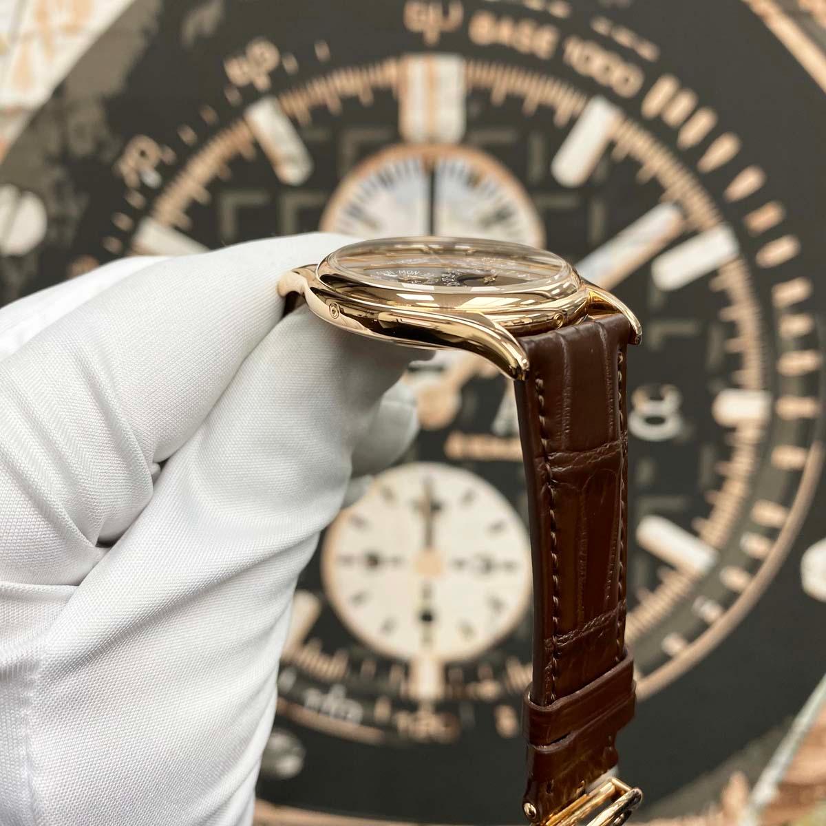Patek Philippe Grand Complications Perpetual Calendar Moon Phase 37mm 5140R Brown Dial Pre-Owned - Gotham Trading