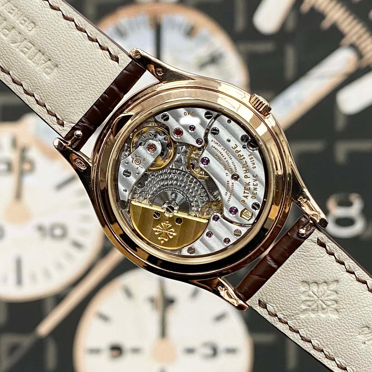 Patek Philippe Grand Complications Perpetual Calendar Moon Phase 37mm 5140R Brown Dial Pre-Owned - Gotham Trading