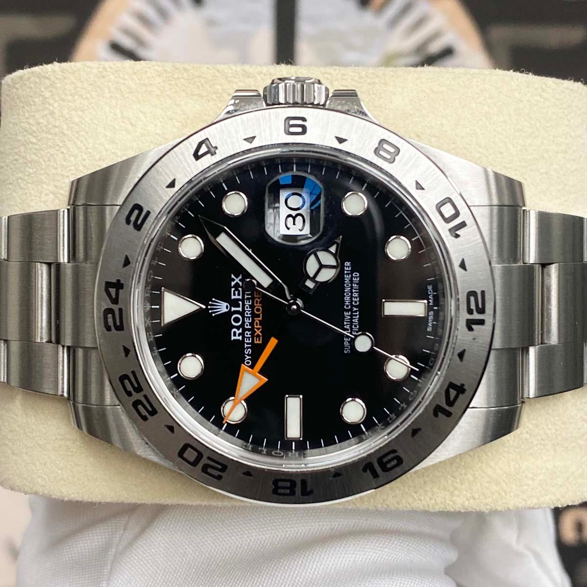 Rolex Explorer II 216570 42mm Black Dial Pre-Owned - Gotham Trading