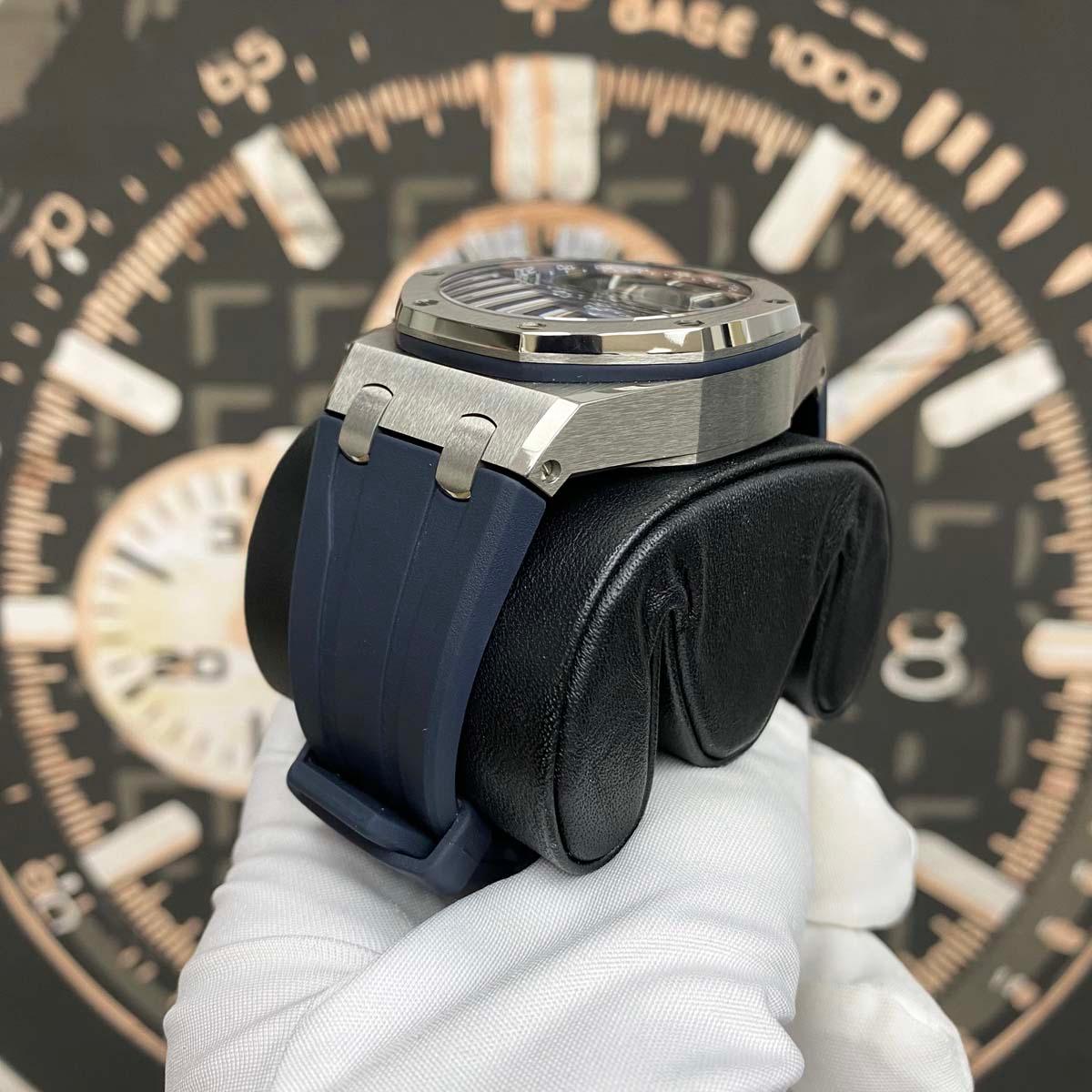 Audemars Piguet Royal Oak Offshore Chronograph 43mm 26420TI Blue Dial UNWORN - Gotham Trading
