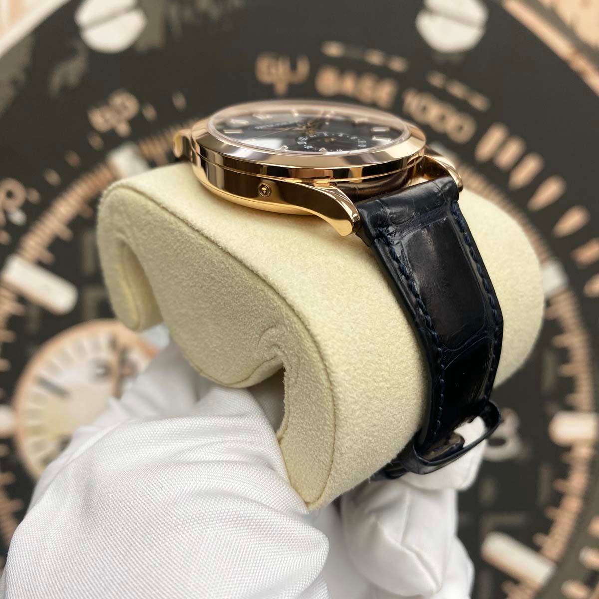 Patek Philippe Annual Calendar Complication 38mm 5396R-015 Blue Baguette Diamond Dial Dial - Gotham Trading