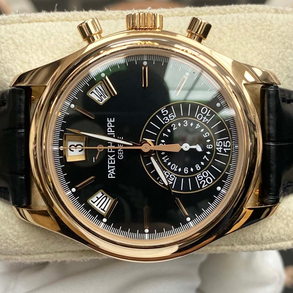 Patek Philippe Annual Calendar Chronograph Complication 40mm 5960R-012 Black Dial Pre-Owned - Gotham Trading