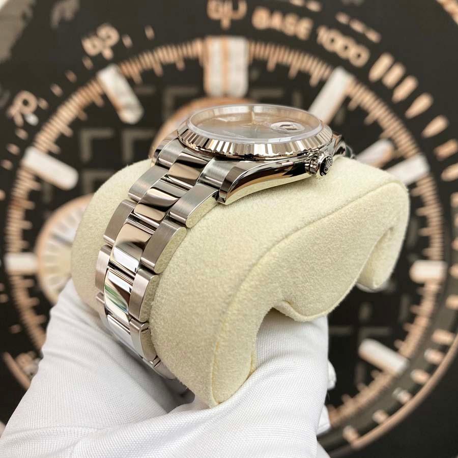 Rolex Datejust Wimbledon Slate Roman Numeral Dial Fluted Bezel 36mm 126234 - Gotham Trading