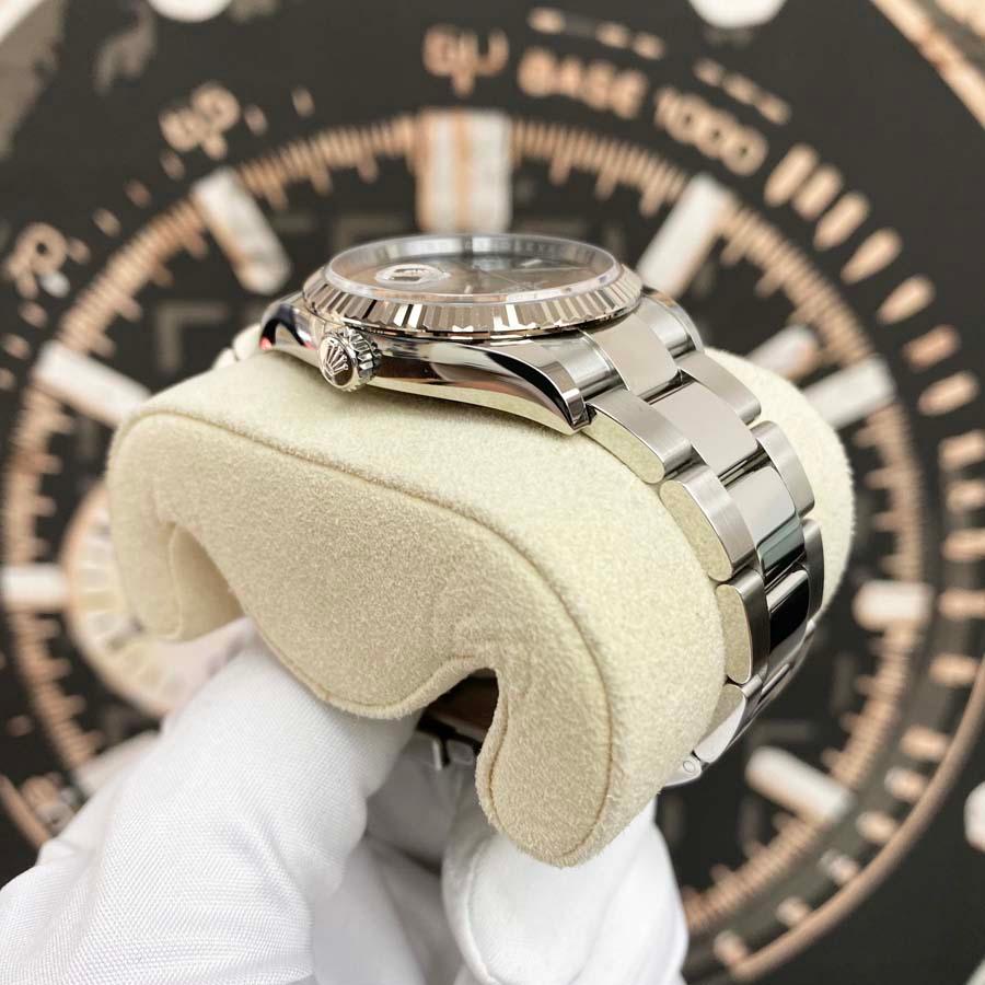 Rolex Datejust Wimbledon Slate Roman Numeral Dial Fluted Bezel 36mm 126234 - Gotham Trading