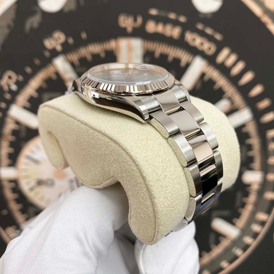 Rolex Datejust Wimbledon Slate Roman Numeral Dial Fluted Bezel 36mm 126234 - Gotham Trading