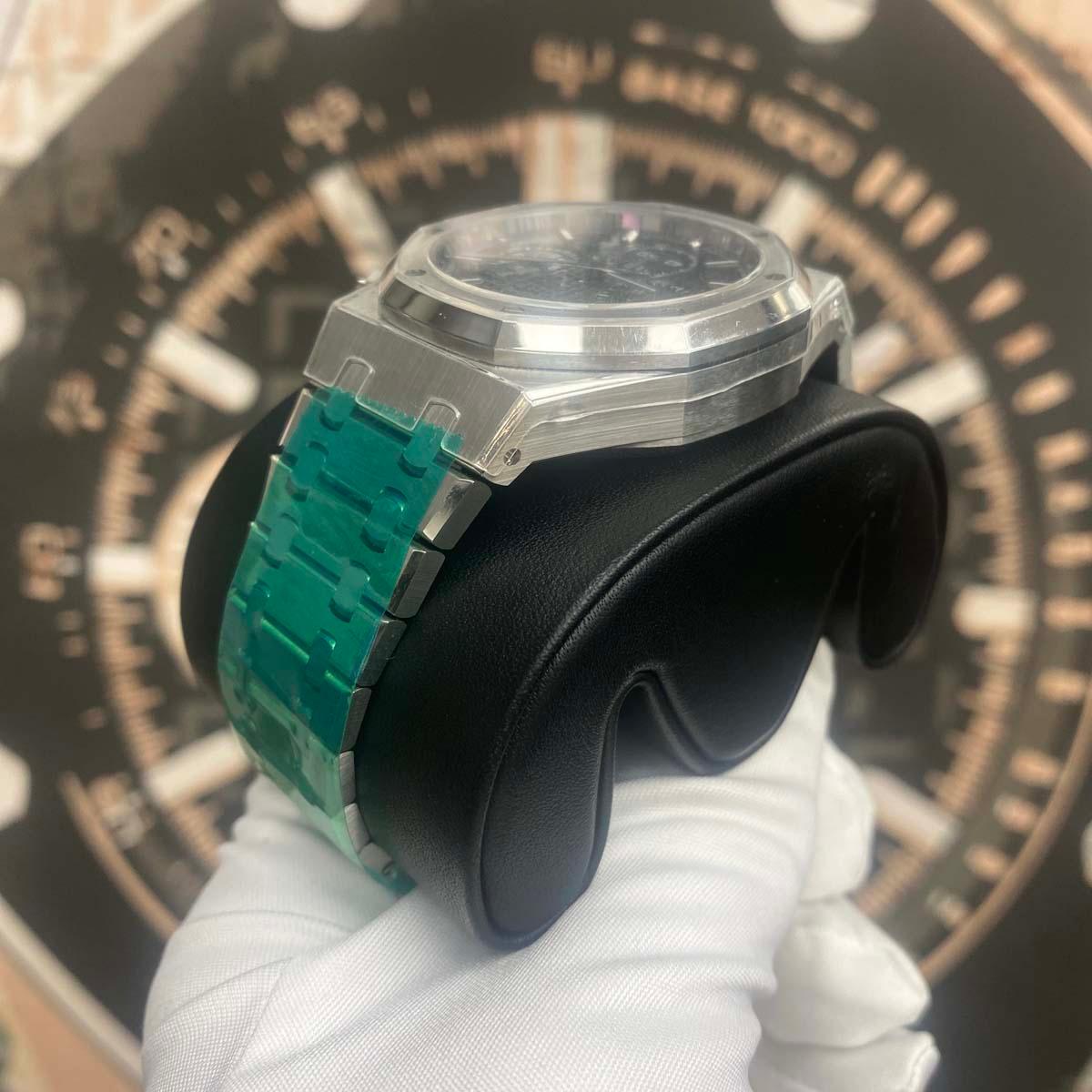 Audemars Piguet 50th Anniversary Royal Oak 41mm 26240ST.OO.1320ST.01 Blue Dial - Gotham Trading