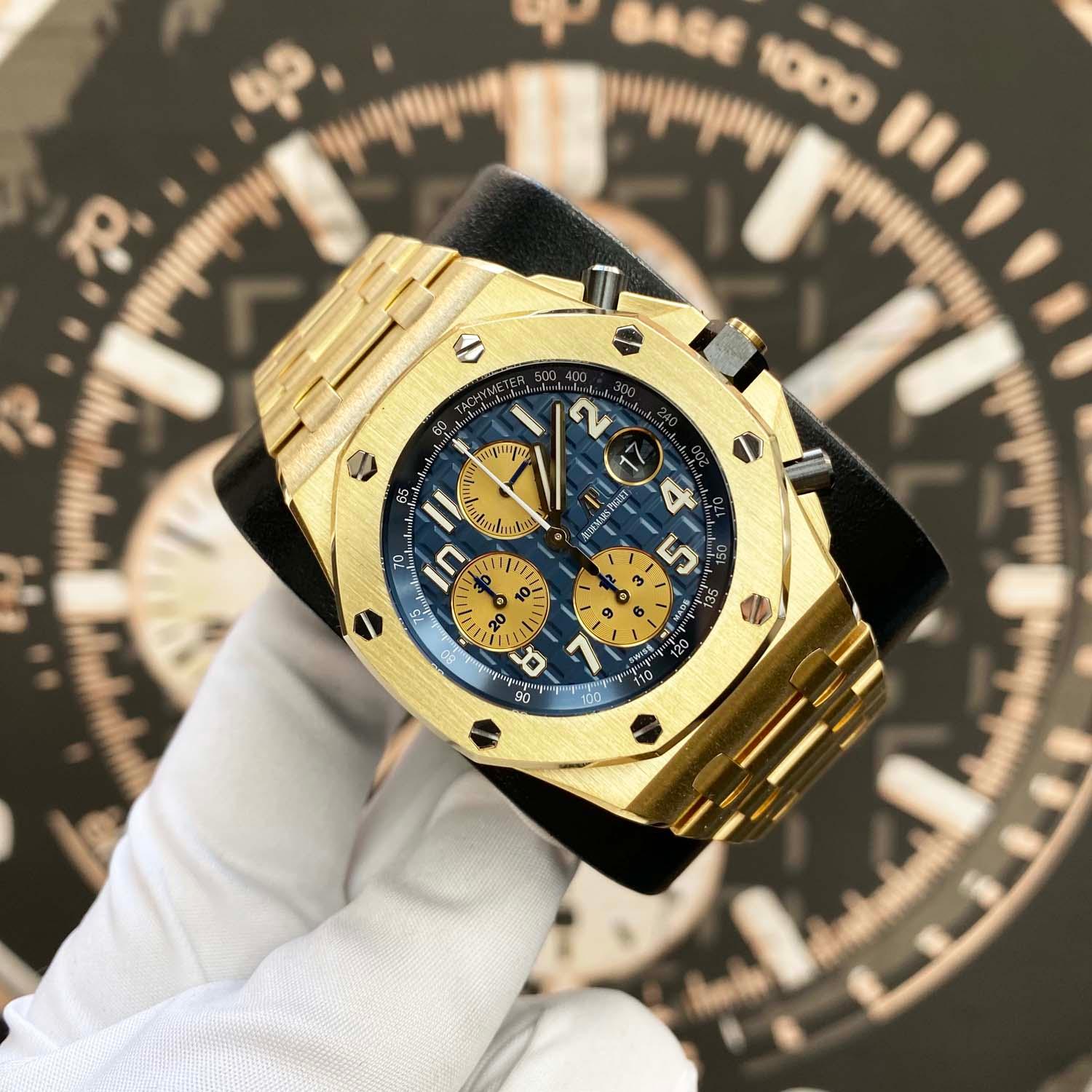 Audemars Piguet Royal Oak Offshore Chronograph 42mm 26470BA Blue Dial Pre-Owned - Gotham Trading