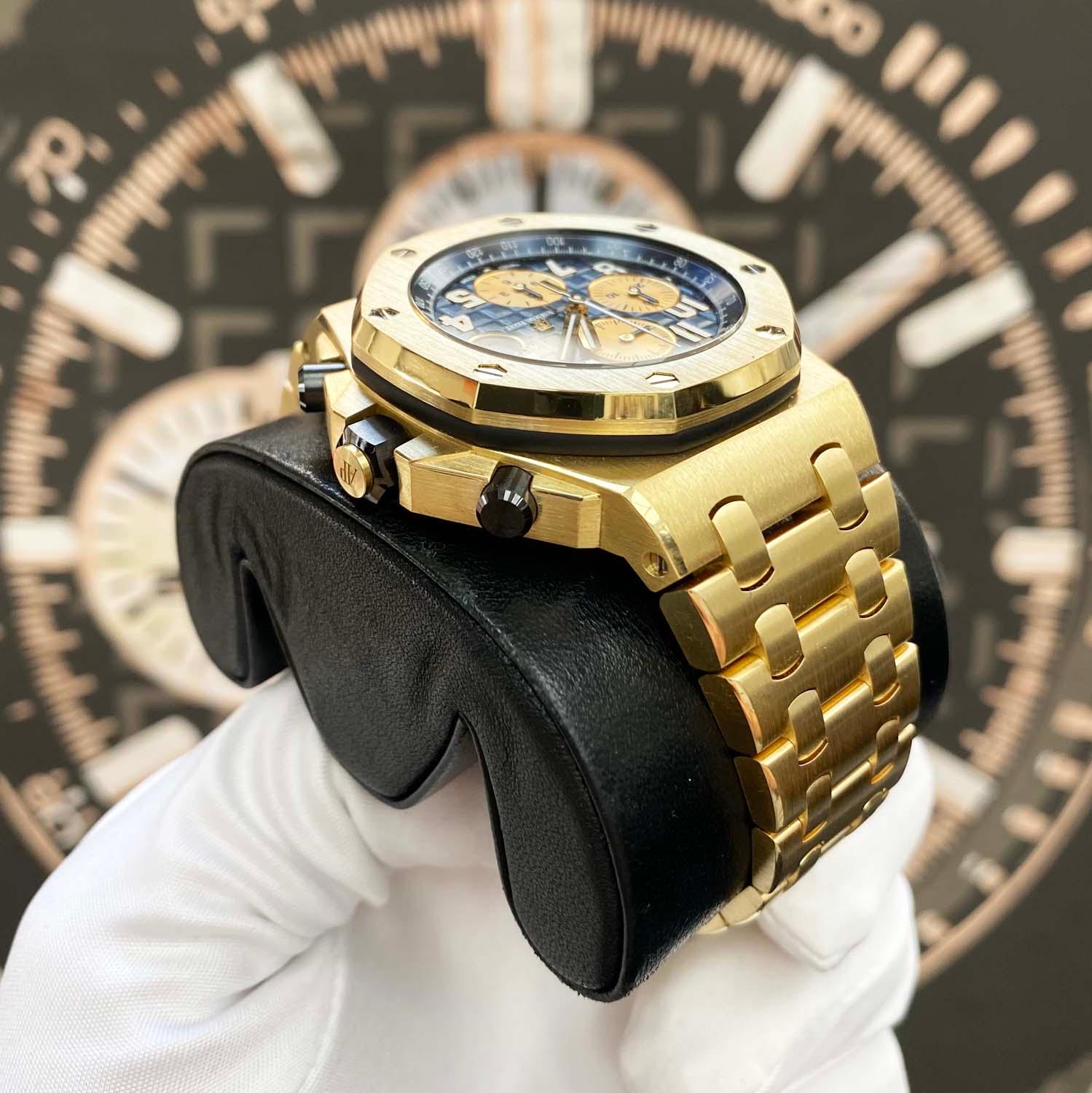 Audemars Piguet Royal Oak Offshore Chronograph 42mm 26470BA Blue Dial Pre-Owned - Gotham Trading