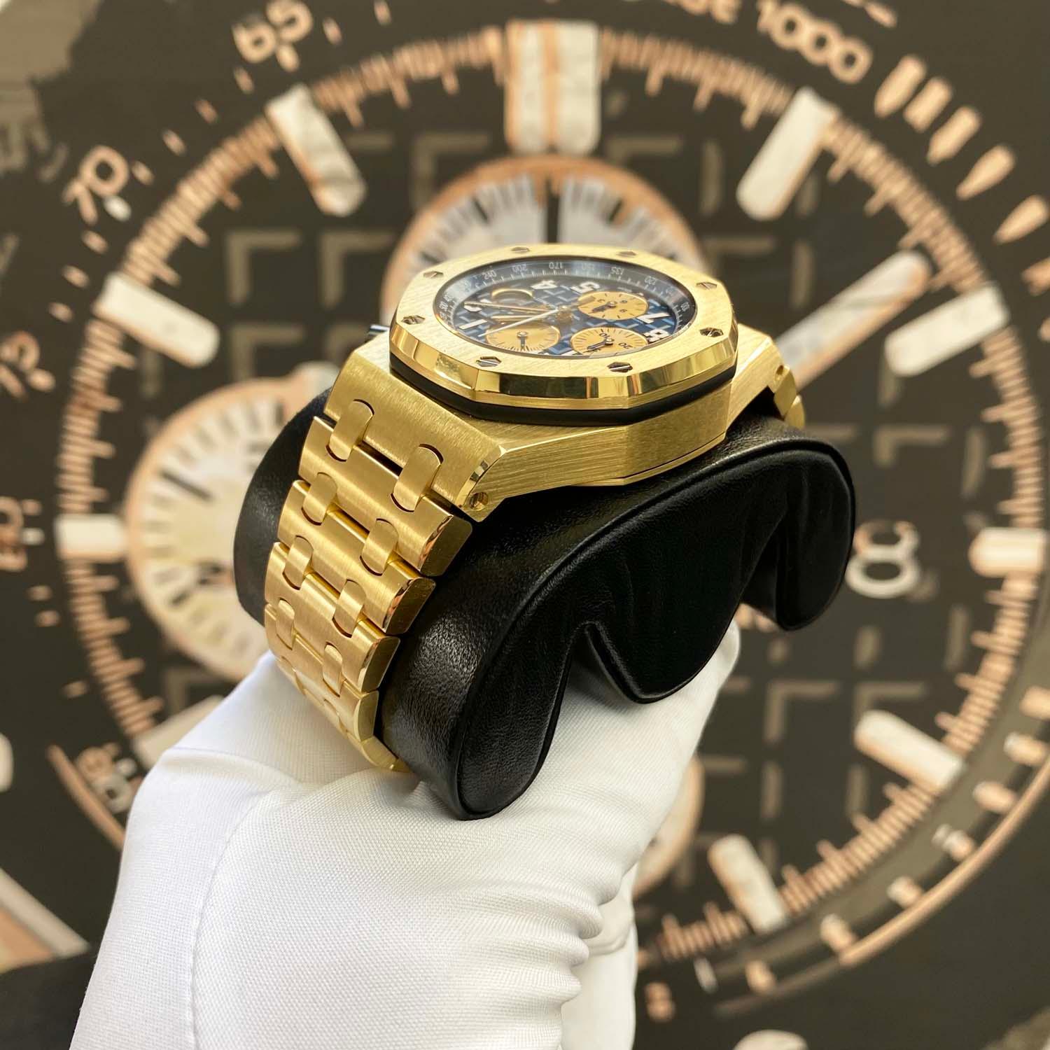 Audemars Piguet Royal Oak Offshore Chronograph 42mm 26470BA Blue Dial Pre-Owned - Gotham Trading