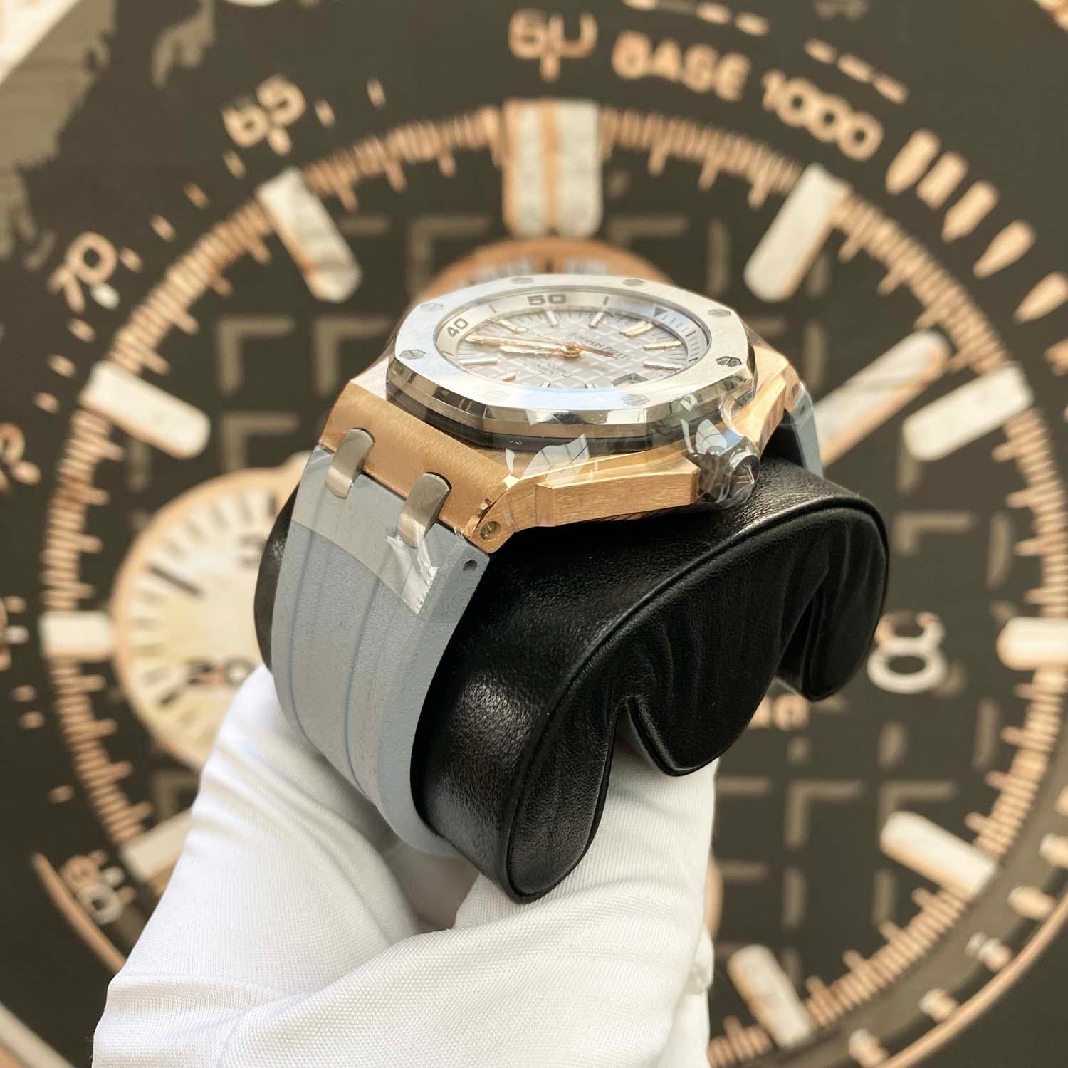 Audemars Piguet Limited Edition Japan Royal Oak Offshore Diver 15711IO 42mm Grey Dial Pre-Owned - Gotham Trading