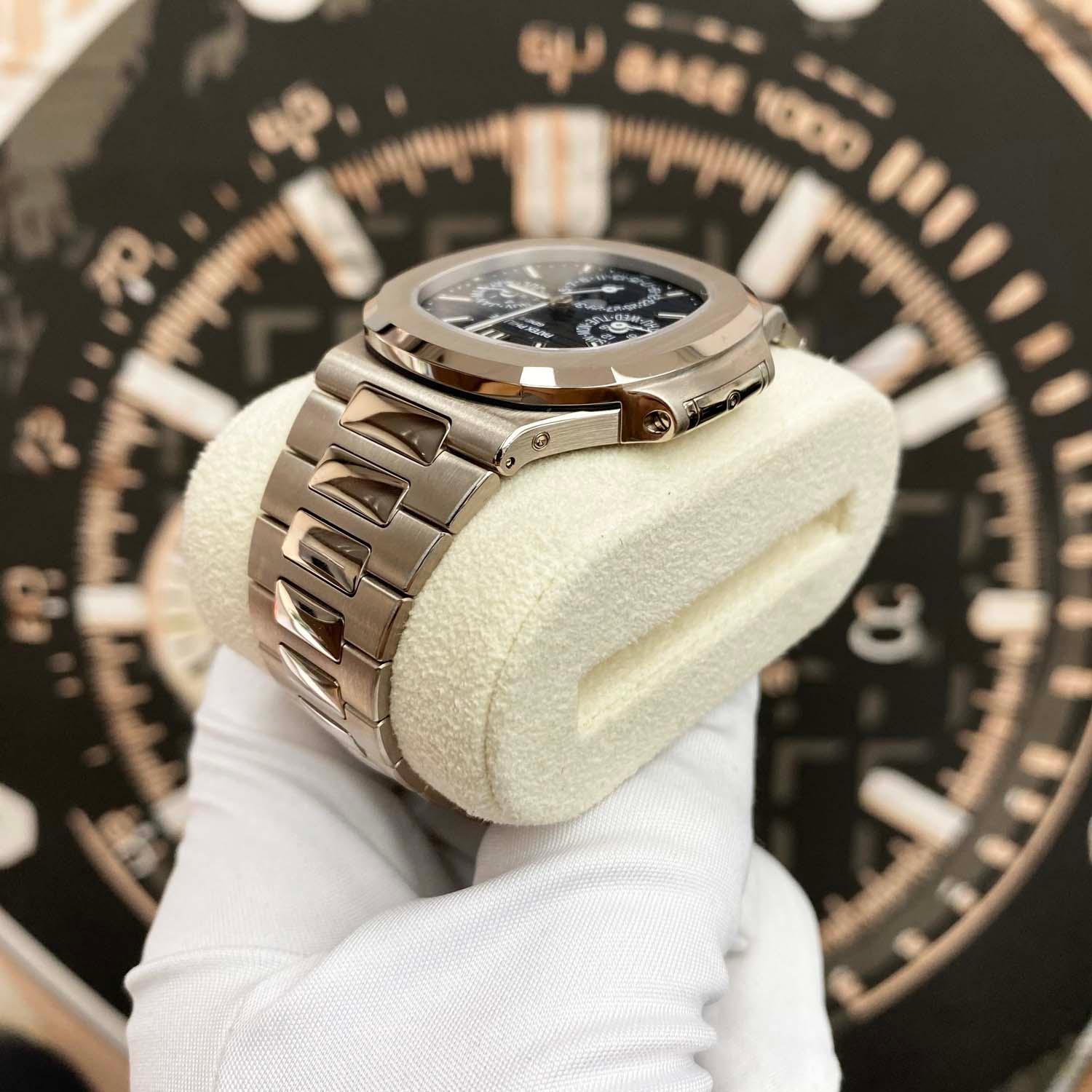Patek Philippe Extra-Thin Nautilus Grand Complications Perpetual Calendar 40mm 5740/1G Blue Dial - Gotham Trading