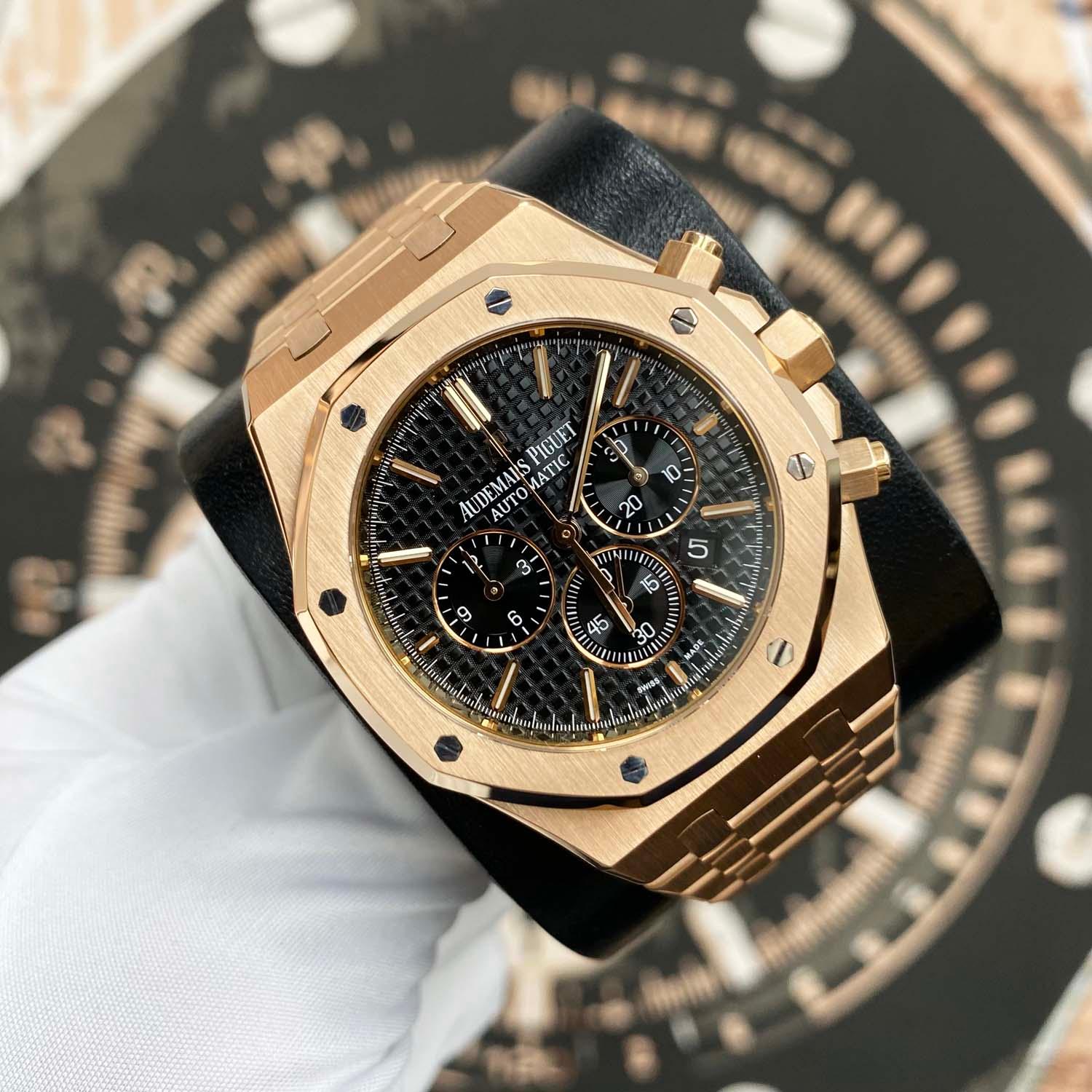 Audemars Piguet Royal Oak Chronograph 41mm 26320OR.OO.1220OR.01 Black Dial Pre-Owned - Gotham Trading