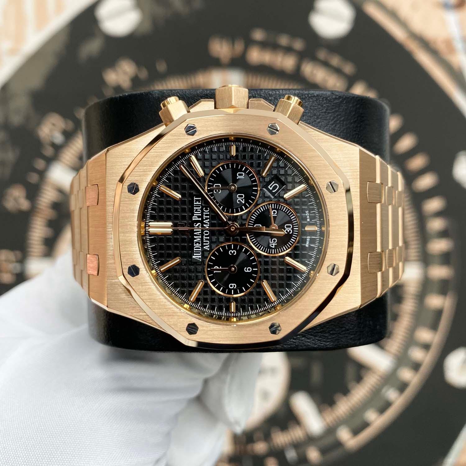 Audemars Piguet Royal Oak Chronograph 41mm 26320OR.OO.1220OR.01 Black Dial Pre-Owned - Gotham Trading