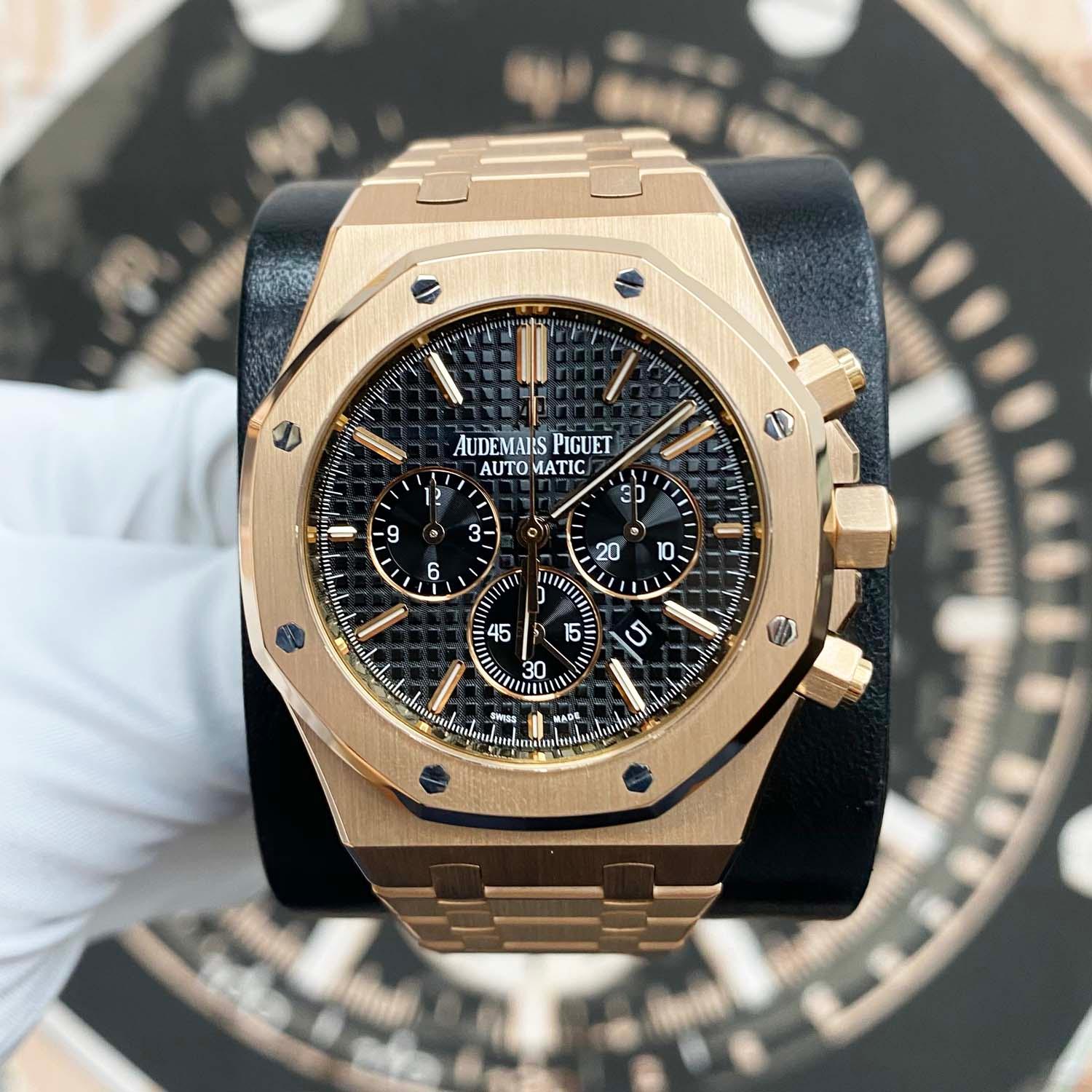 Audemars Piguet Royal Oak Chronograph 41mm 26320OR.OO.1220OR.01 Black Dial Pre-Owned - Gotham Trading