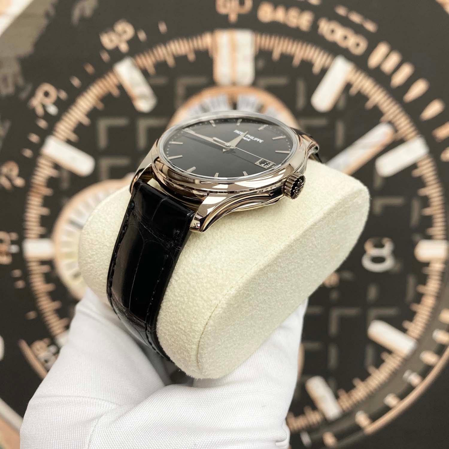 Patek Philippe Calatrava 39mm 5227G Black Dial - Gotham Trading