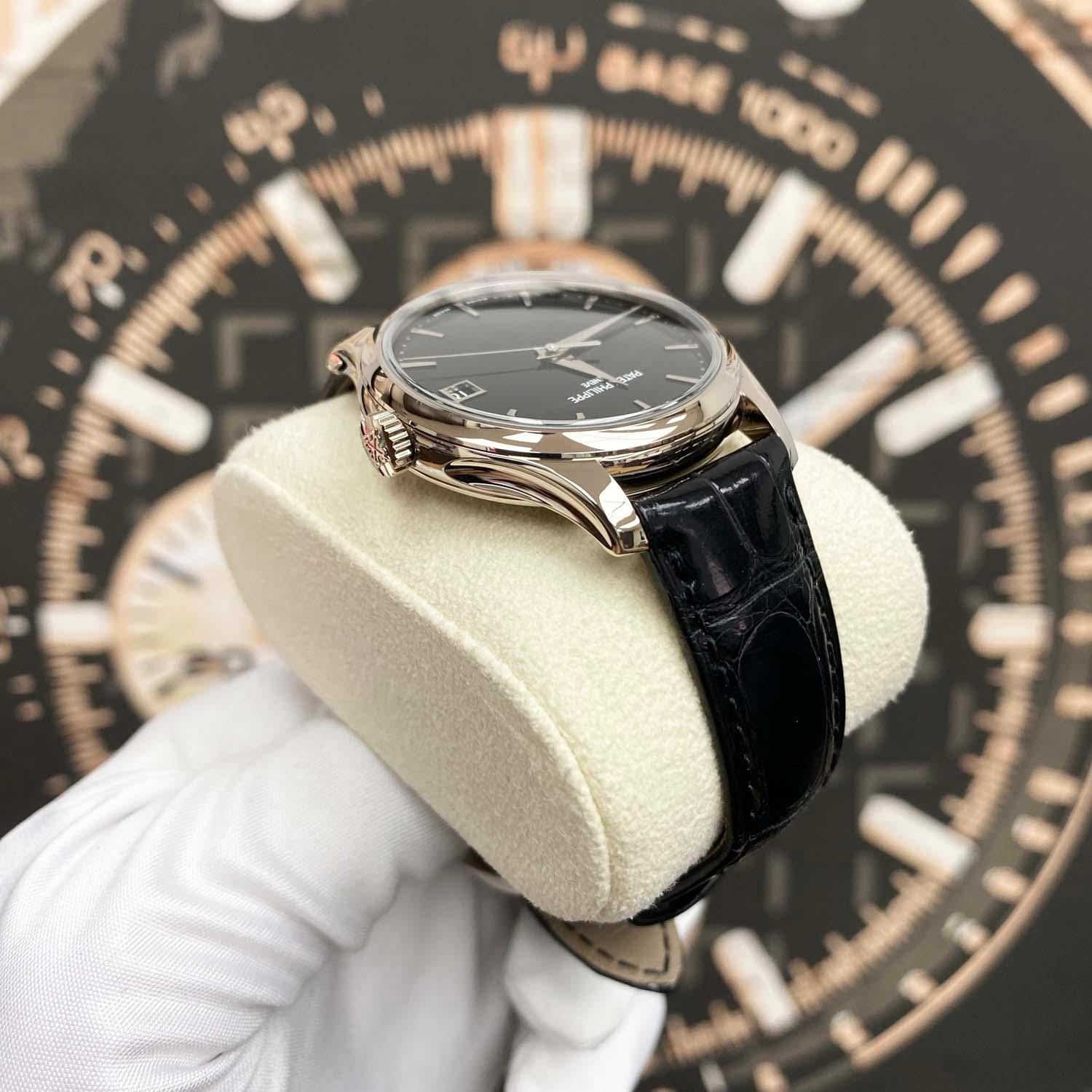 Patek Philippe Calatrava 39mm 5227G Black Dial - Gotham Trading